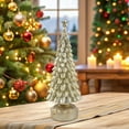 thumbnail image 5 of Tabletop Christmas Tree Figurines Set - 7.8 Inch Resin Xmas Trees with Glitter for Rustic Home Decor, Mantel Displays and Indoor Holiday Christmas Decorations, 5 of 5