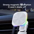thumbnail image 5 of CxhicLuv Car Magnetic Charger, Vehicle Wireless Charger 4.1×3 Inch 15W Fast Charge, RGB Lights, Low-Temp – Suitable for Navigation, Short Trips Tech Enthusiasts, Smartphone Owners, White, 5 of 8