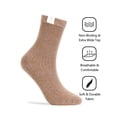 thumbnail image 3 of Deago 4 Pairs Women Thin Casual Cotton Socks Breathable Rib Knit Soft Cozy Cute Ankle Crew Socks (Khaki), 3 of 8