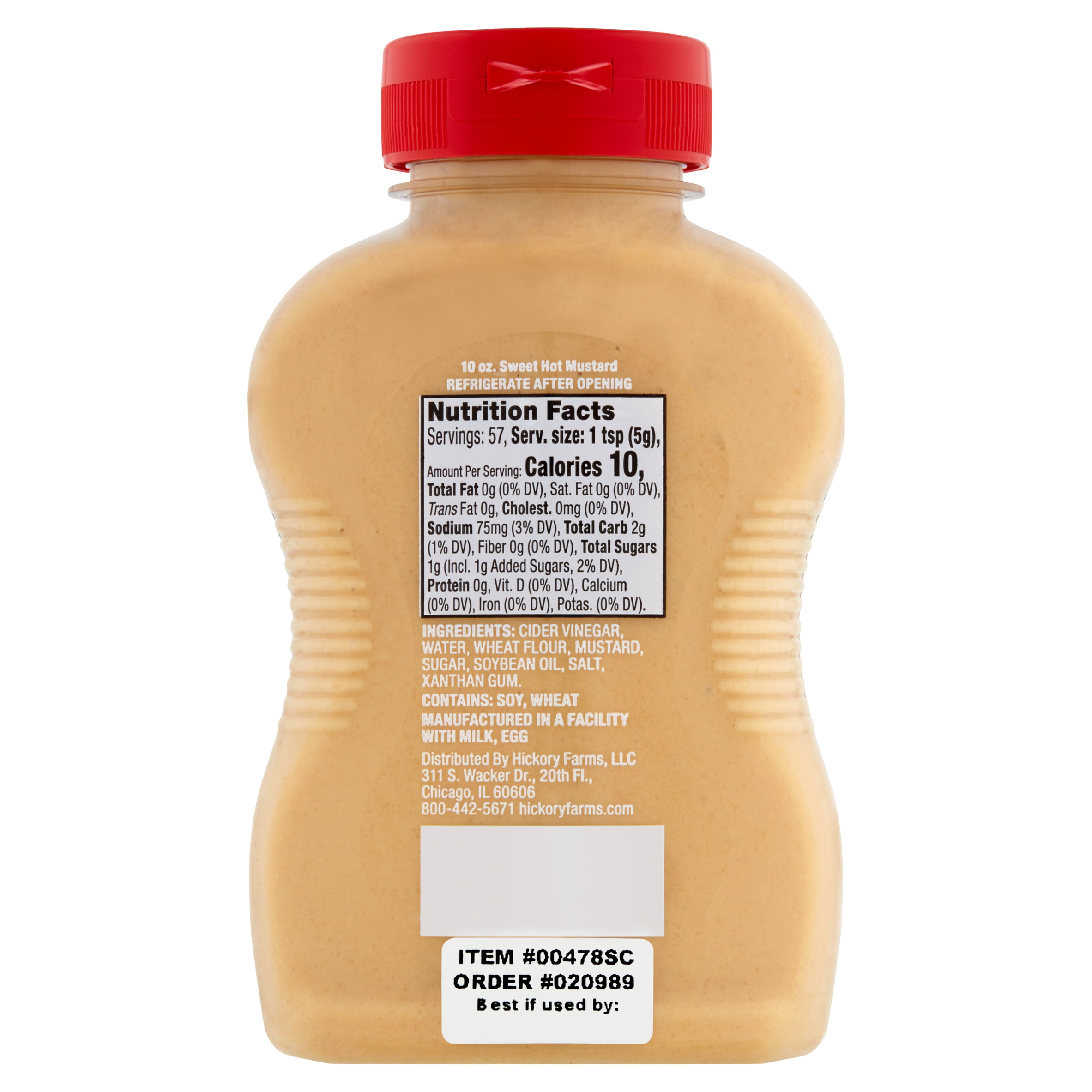 H Hickory Farms Sweet/Hot Mustard. 1.25 oz/35gm