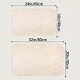 thumbnail image 7 of Unique Bargains Geometric Pattern Bathroom Mat Absorbent Non-Slip Bath Rug Khaki 16" x 24", 7 of 7