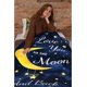 thumbnail image 5 of LHSHID I Love You to The Moon and Back Throw Blanket Fleece Flannel Travel Quilt Warm Decorative Lightweight Plush for Couch Bed Sofa Car Living Room for Kid 60"x80", 5 of 8