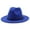 Royal Blue, variant on Fedora Hats for Women Belt Buckle Band Felt Soft Wide Brim Panama Hat Adjustable Fall Winter