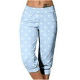 thumbnail image 1 of Capris pour Femmes, Pantalons pour Femmes, Pantalons Longs Décontractés Élastiques à Taille Nouée avec Poche, 1 of 6