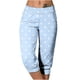 thumbnail image 1 of Mujeres Capri Pantalones Casual Suelto Largo Pantalones de Color Sólido con Corbata Elástica Cintura Y Bolsillos, 1 of 6