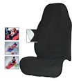thumbnail image 2 of Funda de toalla para asiento de coche para deportistas, fitness, gimnasio, correr, playa, natación, deportes acuáticos al aire libre, lavable a máquina, color negro, 2 of 5