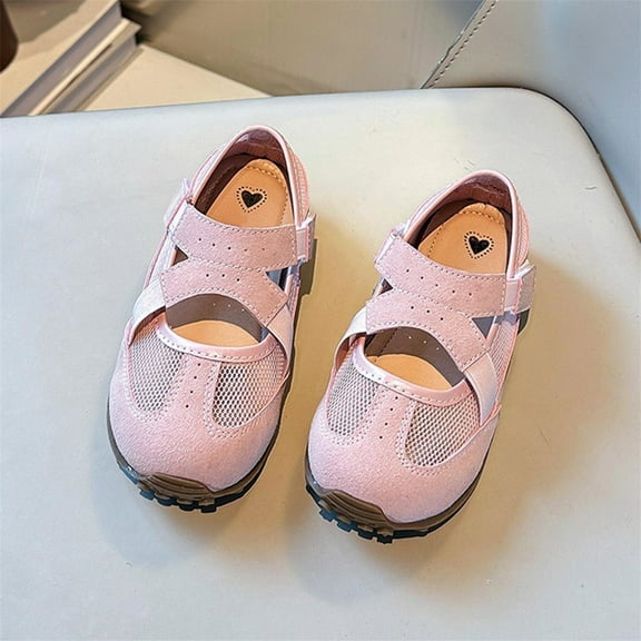 Delliss Kids Tennis Shoes Girls Toddler Sneakers Casual Running Shoes Lightweight Mesh Breathable Sports Outdoor Shoes