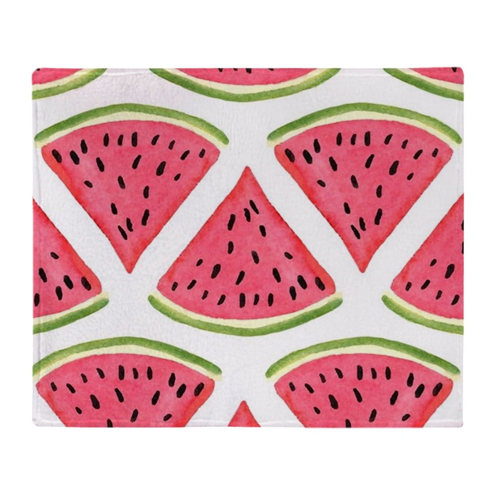 Suitcase Address Label Artistic Watermelon Background with Brushstrokes and a Script for Joyful Summertime Holder Portable Label