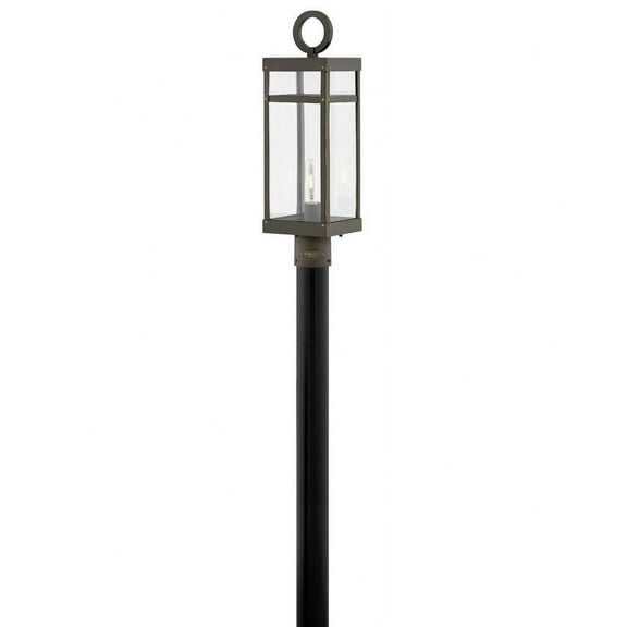 2801OZ-Hinkley Lighting-Porter - 1 Light Medium Outdoor Post or Pier Mount Lantern in Transitional Style - 6.5 Inches Wide by 22.75 Inches High-Oil