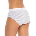 thumbnail image 3 of Kindly Yours Women's Cotton Hipster Panties, 3-Pack, 3 of 6