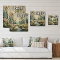 thumbnail image 4 of Designart "Birch Woods Winds X" Forest Print on Natural Pine Wood, 4 of 5