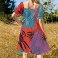 thumbnail image 4 of Robe Sans Manches jungle Colorée Tenue de festival Robe d'Été pour Femmes Vêtements pour Femmes 2024, 4 of 5
