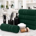 thumbnail image 3 of Dan River Salon Towel Pack of 24 Soft Quick Dry Absorbent Cotton Spa Hand Towel - Hunter Green, 16 x 26 Inches, 3 of 9
