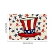 thumbnail image 3 of YiJuHui Independence Day Placemat, Patriotic American Flag Polyester Table Mat, Heat Resistant, Easy Clean, Non Slip Dining Mat for Picnic, Kitchen, Party Table Decoration, 3 of 6