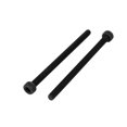 thumbnail image 2 of Unique Bargains M4x60mm Fully Thread Hex Socket Head Knurled Cap Screw Bolt Black 5pcs, 2 of 2