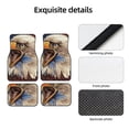 thumbnail image 4 of Fotbe Eagle With USA Flags Juego de 4 Tapetes para Auto con Estampado – Alfombrillas de Goma Reforzada, Diseño Antideslizante, Protección para Todo el Año – Vehículos, Autos, Camionetas y SUVs, 4 of 7