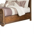 thumbnail image 5 of Benzara 2-Drawer Mid-Century Solid Wood California King Size Bed in Brown, 5 of 5