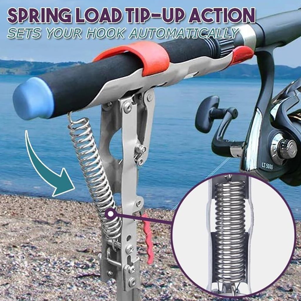 AUTOMATIC FISHING ROD SETTER,  AUTOMATIC SPRING ROD HOLDER