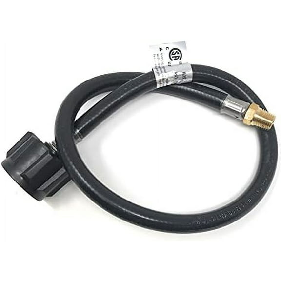 Pig Tail Propane Hose QCC1 X 1/4 Male NPT 2 FT 350PSI [948-760] With Flow Control Shut Off At Over 80,000 BTU's