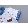 thumbnail image 2 of Ropa de manga corta para niños Traje de impresión Bebé Niños Ropa casual Blanco, 2 of 8