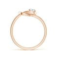 thumbnail image 2 of ANGARA Natural Solitaire Diamond Infinity Knot Ring in 14K Rose Gold for Women (Size-4mm| Color-G| Clarity-VS2) | April Birthstone, Anniversary, Jewelry Gift for Women | Natural Diamond Ring, 2 of 10