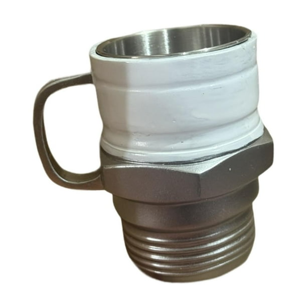 Taza de Café con Forma de Bujía, Creativa, Decorativa, con Asa, de Resina de Acero Inoxidable para Entusiastas Del Automóvil.