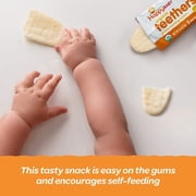(3 pack) Happy Baby Organics Teethers Sweet Potato & Banana Gentle Teething Wafers, Gluten Free, 12 Count 2-Packs