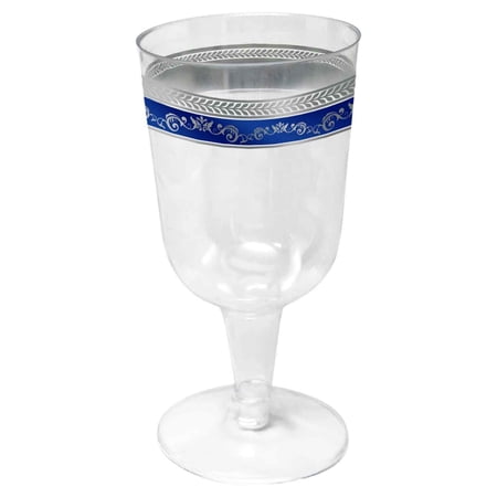Condition photo showing New/Like New for case of 24 (10ct) royal collection 10oz plastic wine cups