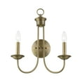 thumbnail image 3 of Livex Lighting - Estate - 2 Light Double Wall Sconce In Updated Colonial, 3 of 10