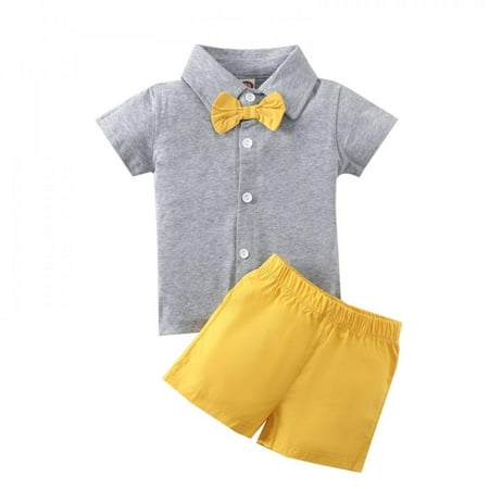 

Summer Short Sleeve Baby Suit Casual Fashion Crew Neck Shirt Top +Shorts Newborn Kids Girls Boys Clothes Sets