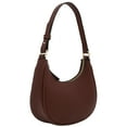 thumbnail image 2 of FashionPuzzle Small Crescent Shoulder Bag Underarm Purse (Coffee), 2 of 7