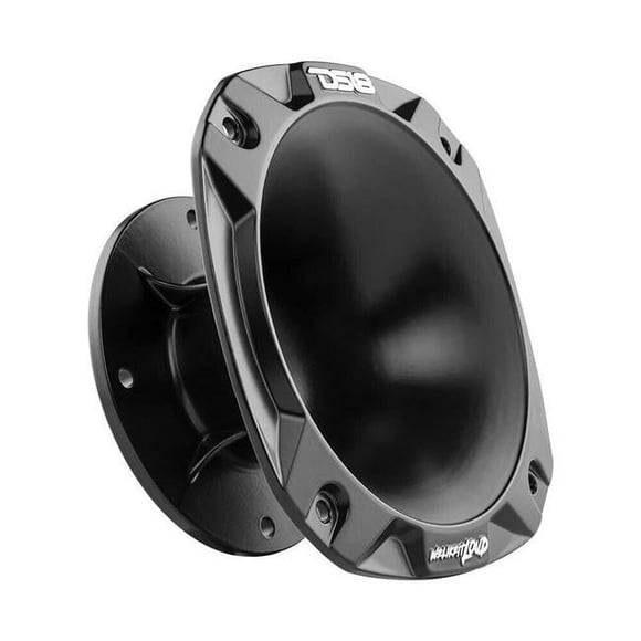 DS18 Audio PRO-HA52BK 2 & 2.6 in. Pro Bolt-On Corne d'Aluminium&44; Noir