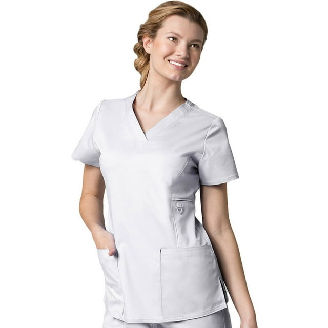 EON Women's COOLMAX® V-Neck Solid Scrub Top