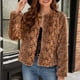 thumbnail image 4 of Chaqueta de abrigo cálida para mujer, de invierno, con cuello liso, 4 of 8