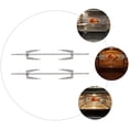 thumbnail image 4 of YSNOOWE 2 Ensembles Fourchettes à Poulet en Acier Inoxydable Fourchettes de Rôtissage pour Cuisine et Maison, 4 of 8