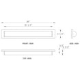 thumbnail image 5 of C Cattleya Brushed Gold LED Bathroom Vanity Light Bar with Clear Sandy Glass, 5 of 6