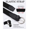 thumbnail image 6 of AWAYTR Fabric Woven Stretch Braided Belts for Boy Girls, Classic Canvas Elastic Kid Belt, 6 of 9