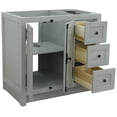 thumbnail image 3 of Plantation 36" Single Solid Wood Vanity with Left Door in Gray Ash, 3 of 8