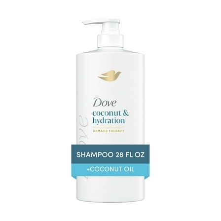 Dove Shampoo for Women Coconut & Hydration with Bio-Protein Care Technology and Coconut Oil, 28 oz