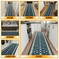 thumbnail image 5 of Ottomanson Aisle Runner Rug 2'7" x 37' Soft Non-Slip Indoor Rug, Mahal Navy, 5 of 6