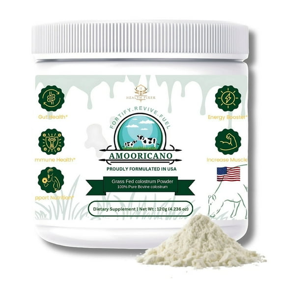 Colostrum Powder 4.2 oz - 40% IgG, USA Formulated Gluten Free & Non-GMO Supplement - Serving Size 2 Scoops (2g)