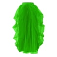 thumbnail image 5 of QHFBli Women Maxi Tulle Skirts Floor Length Layered A Line Elastic High Waist Split Long Tutu Puffy Mesh Tiered Skirt, 5 of 6