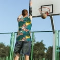 thumbnail image 5 of Xecao Hawaiian Style print basketball shirt for both men and women, a unisex basketball jersey perfect for theme parties-4X-Large, 5 of 6