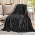 thumbnail image 1 of Fleece Blanket 50 by 60 Throw Blankets for Sofa Couch Bed Dark Grey Sofa Blanket 280GSM,Super Soft Cozy and Luxury Bed Blanket for All Season Throw(50"×60"), 1 of 6