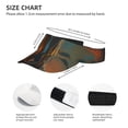 thumbnail image 2 of Kdxio Sunset Prairie Meditating Horse Print Sun Visor Hat Golf Visor Adjustable Velcro Outdoor Sports Cap for Men Women, 2 of 6