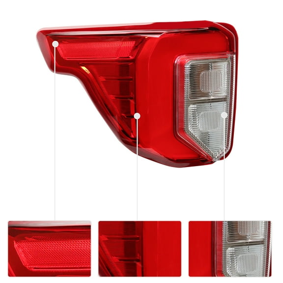 12V Passenger Side Tail Light Compatible with 2020-2022 Ford Explorer Halogen LED 1* Left Tail Light
