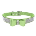 thumbnail image 1 of pitrice Bling Crystal Cat Collar Metal Adjustable Puppy Bow Tie Rhinestone Soft Collars Pet Supplies for Small Medium Dogs, 1 of 3