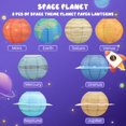 thumbnail image 2 of HLONK 8 Pcs Planet Paper Lanterns 10” Outer Space Party Decorations  Solar System Planets Lantern for Kids Space Theme Party Birthday Room Science Classroom Home Decor, 2 of 11
