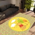 thumbnail image 2 of LaModaHome Non-Slip Rug Winnie The Pooh Rug: Charming Nursery Kids Room Floor Decor Washable Mat Child Stain Resistant Living Room Kitchen Carpet - Size: 3,3X2,6ft(100X80cm), 2 of 5