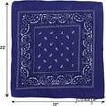 thumbnail image 2 of Motique Accessories 22 Inch Cotton Paisley Bandana, 2 of 3